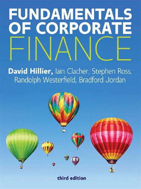 Tobins Q the market value of all the debt equity the replacement value of the assets. . Fundamentals of corporate finance 3rd edition hillier pdf